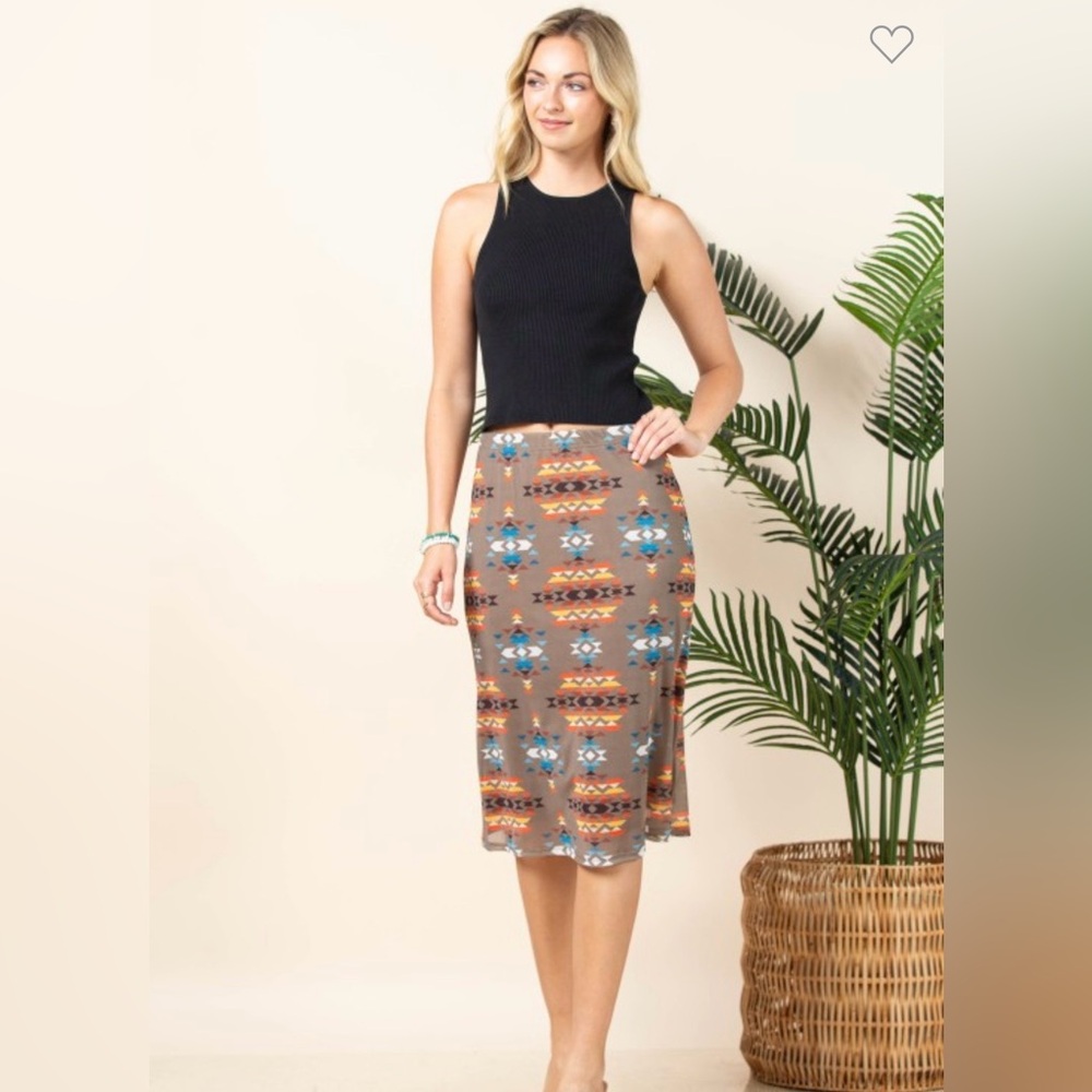 Desert Sunset Mesh Skirt